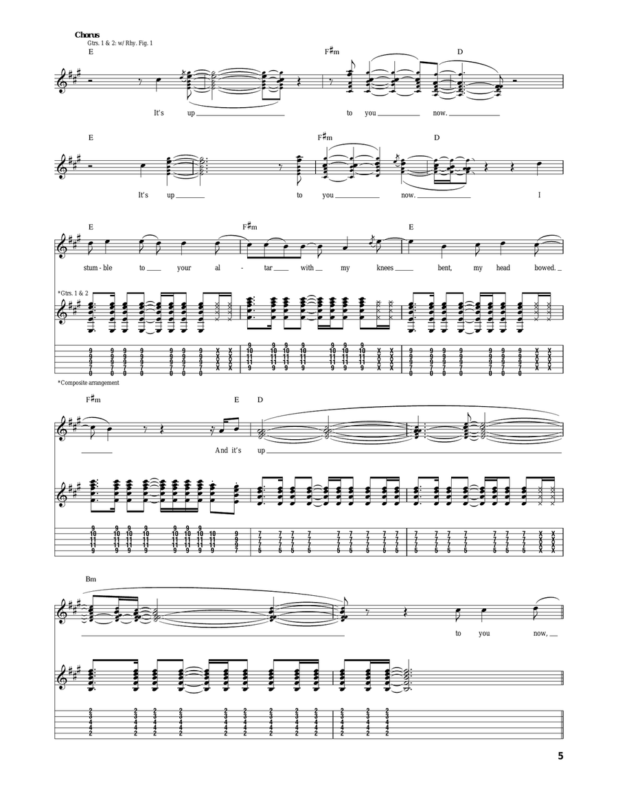 Up To You Now Up To You Now Acoustic Guitar scores gallery preview page 5