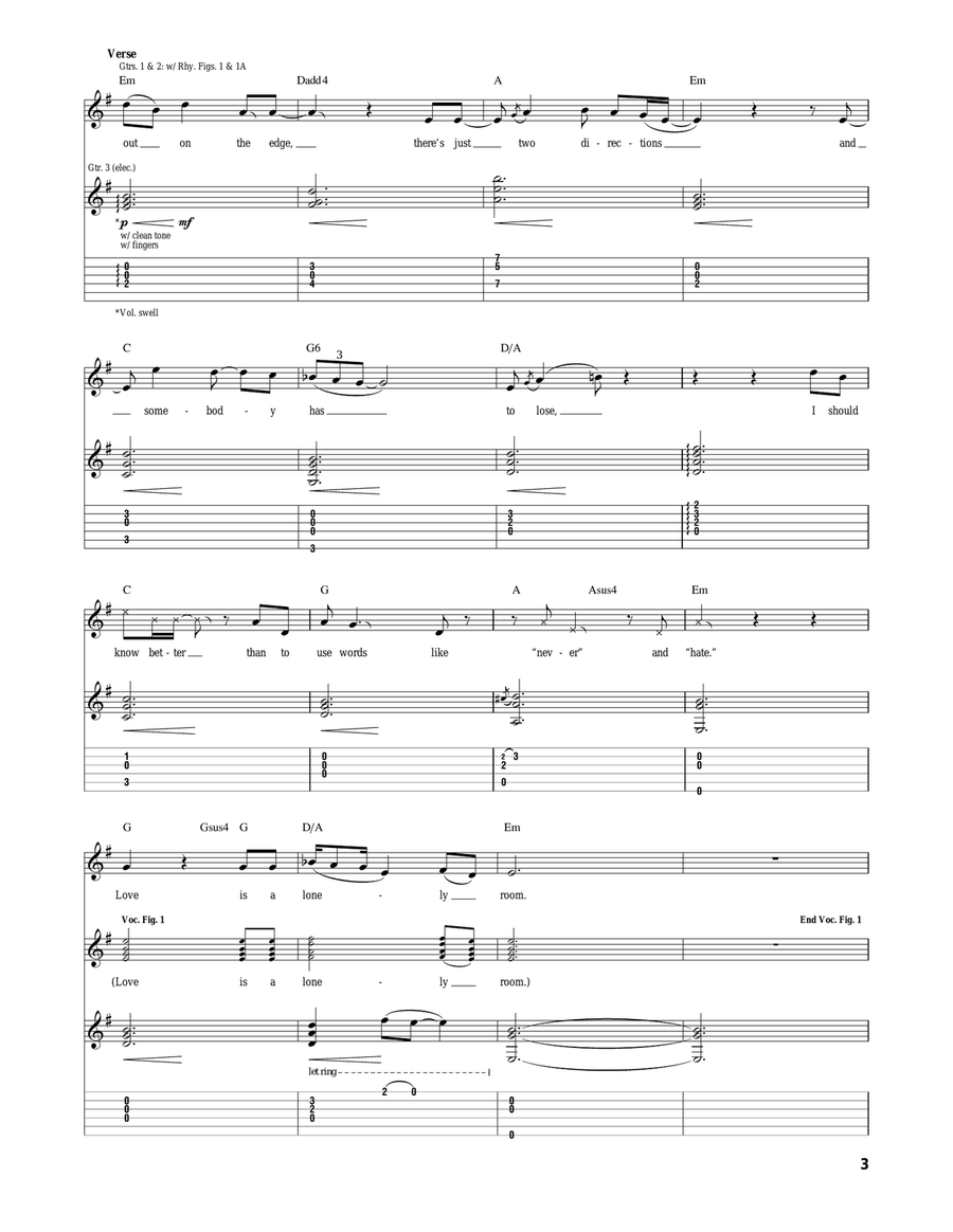 The Word Suicide The Word Suicide Acoustic Guitar scores gallery preview page 3
