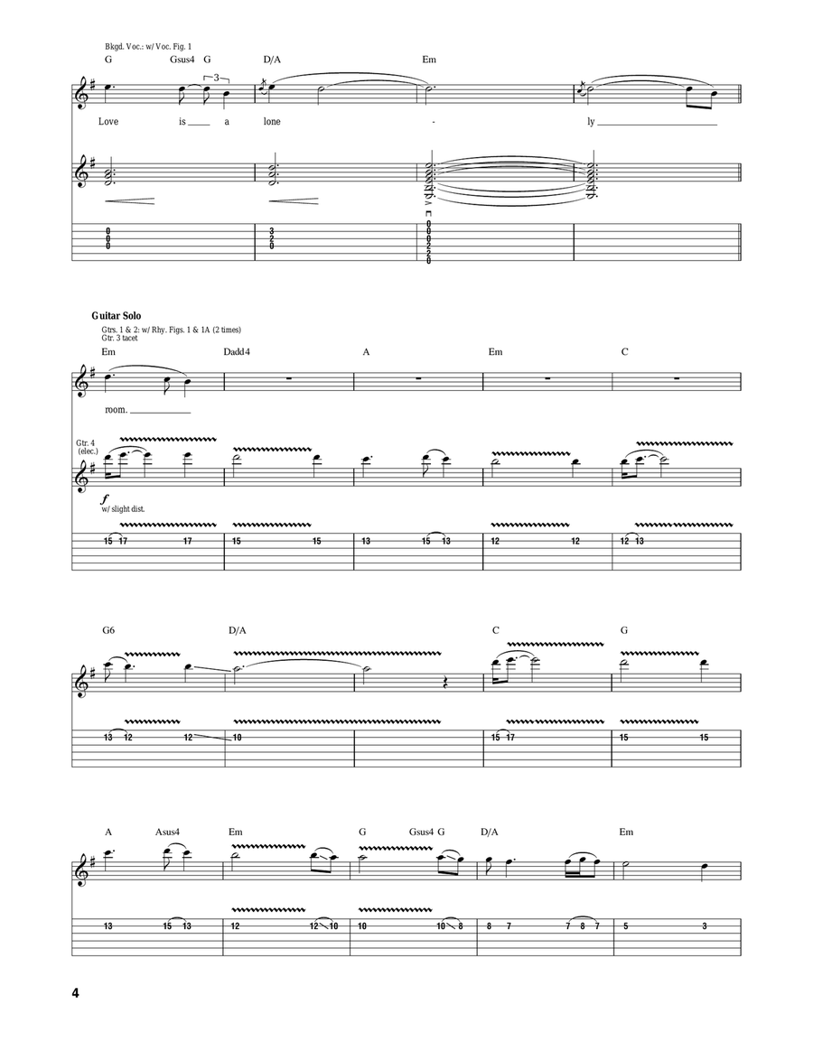 The Word Suicide The Word Suicide Acoustic Guitar scores gallery preview page 4