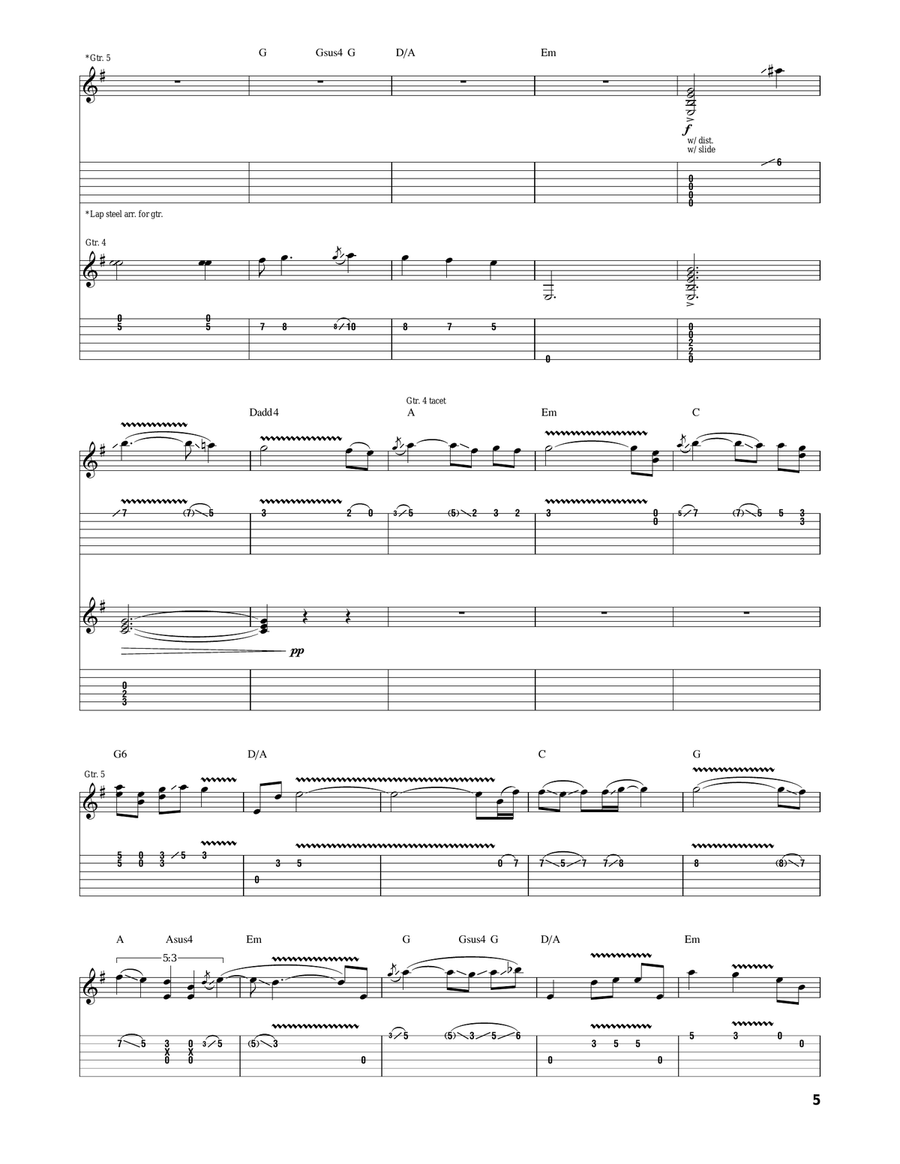 The Word Suicide The Word Suicide Acoustic Guitar scores gallery preview page 5