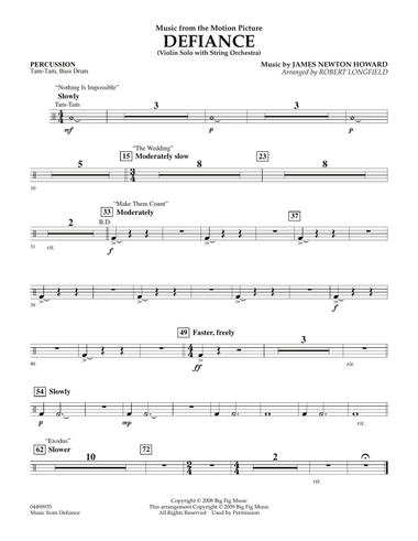 Music from Defiance - Percussion