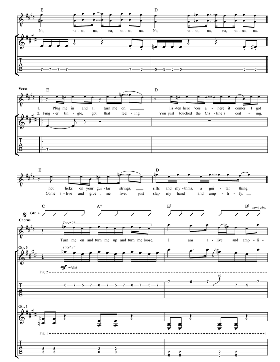 Alive And Amplified Alive And Amplified Guitar Tablature scores gallery preview page 2