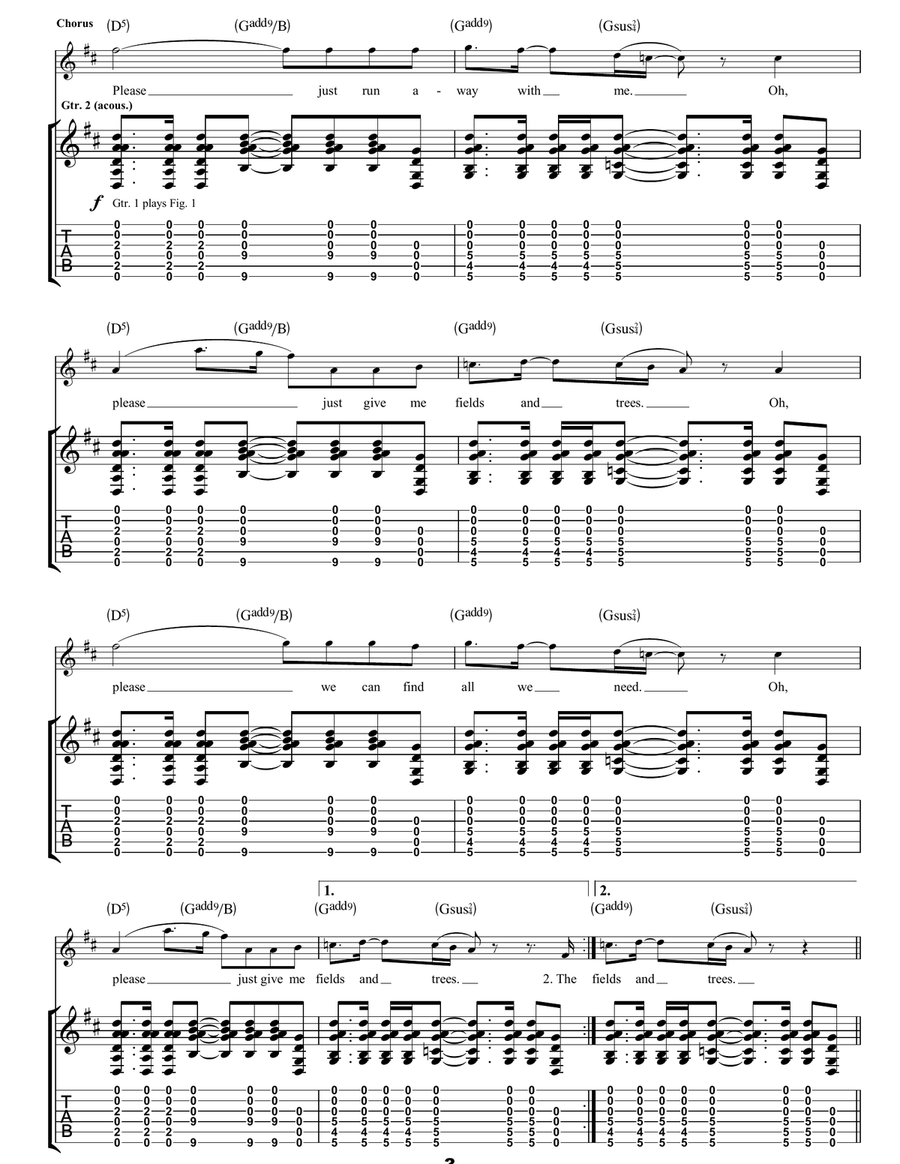 Badman Badman Acoustic Guitar scores gallery preview page 3