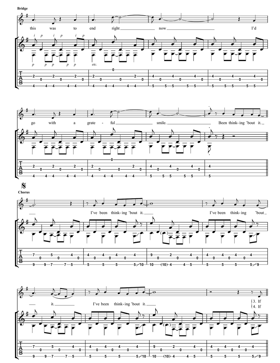 Been Thinking About It Been Thinking About It Guitar Tablature scores gallery preview page 3