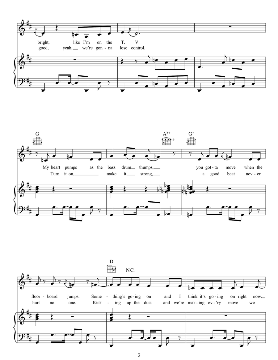 Boys And Girls Boys And Girls Piano, Vocal, Guitar scores gallery preview page 2