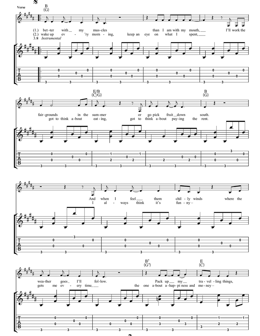 Get Lucky Guitar Tablature scores gallery preview page 2