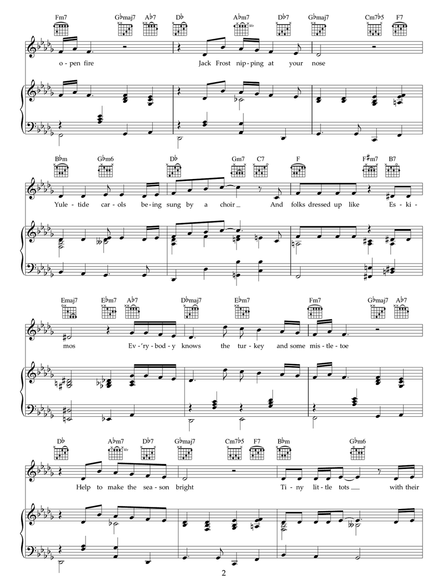 The Christmas Song (Chestnuts Roasting On An Open Fire) Acoustic Guitar scores gallery preview page 2