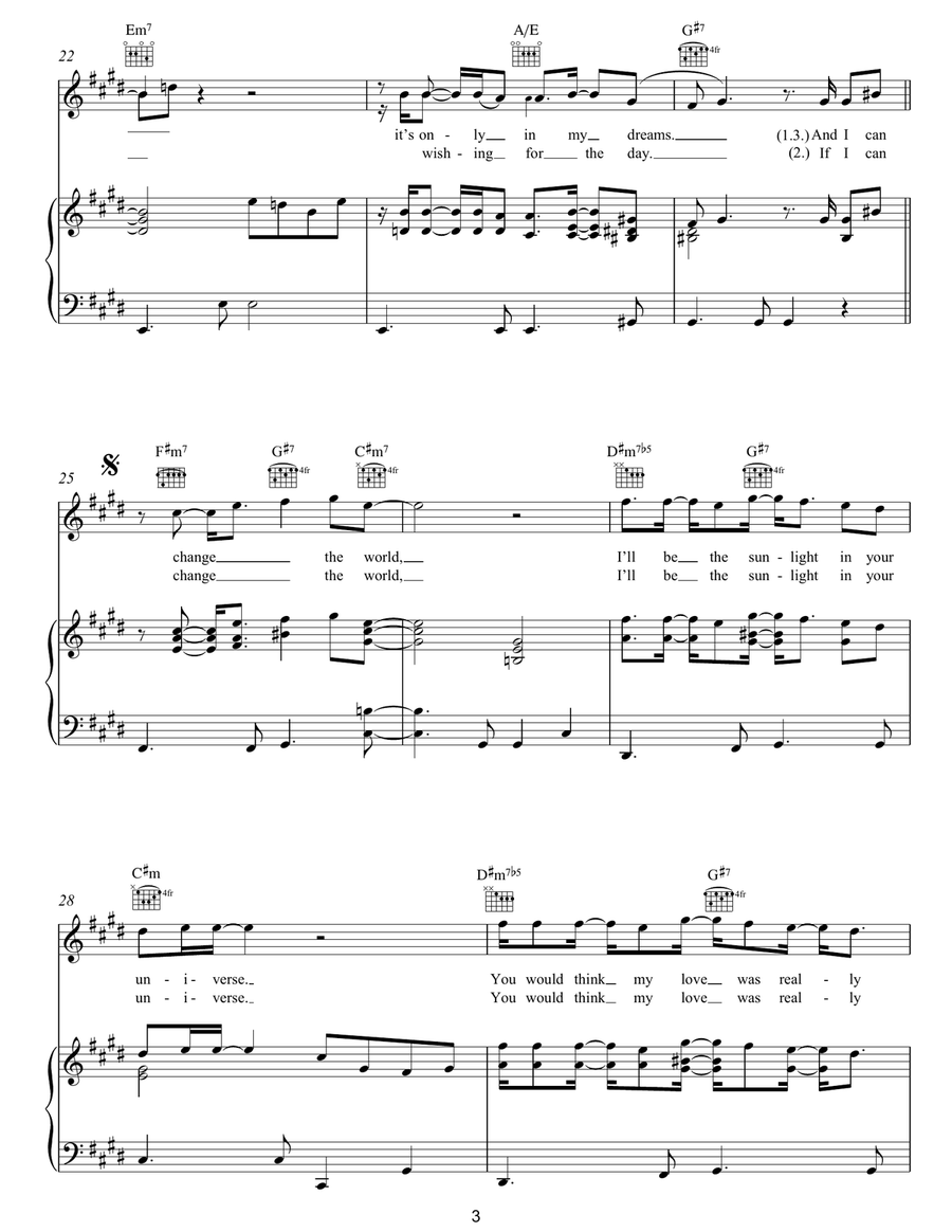 Change The World Change The World Piano, Vocal, Guitar scores gallery preview page 3