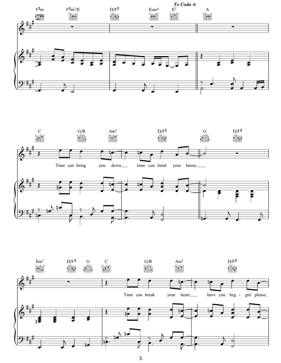 Tears In Heaven Tears In Heaven Piano, Vocal, Guitar scores gallery preview page 3