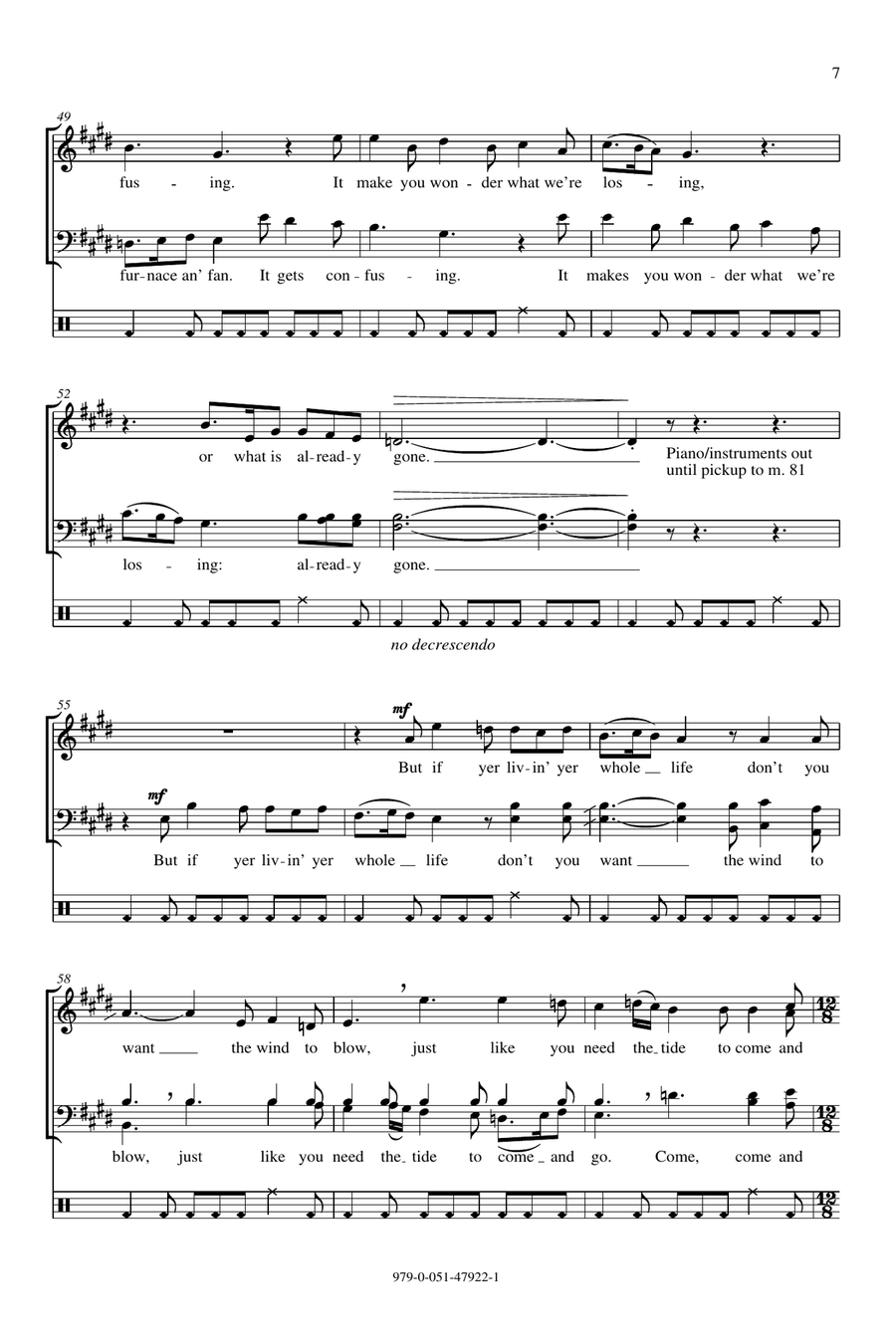 Best To Be Singing In Difficult Times 4-Part scores gallery preview page 5