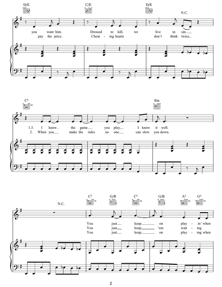 Roulette Roulette Acoustic Guitar scores gallery preview page 2