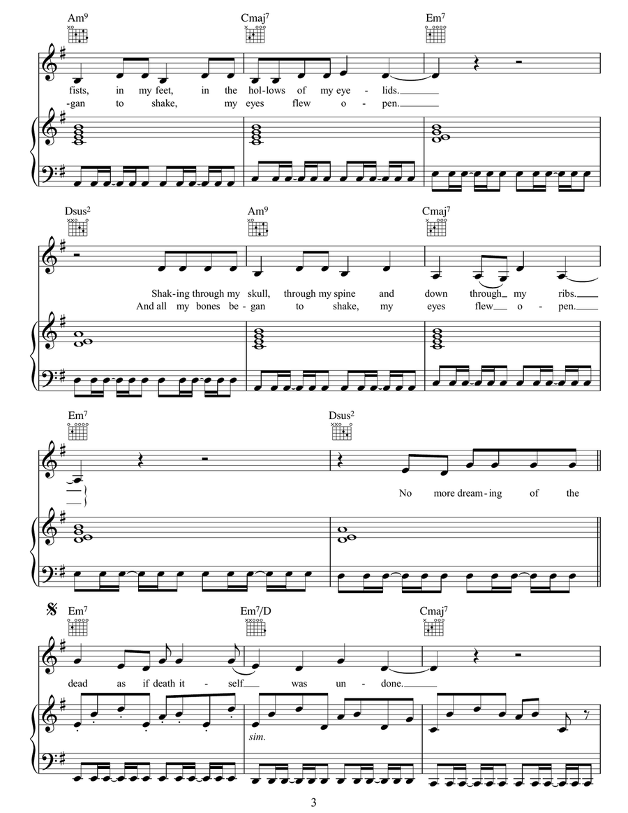 Blinding Blinding Acoustic Guitar scores gallery preview page 3