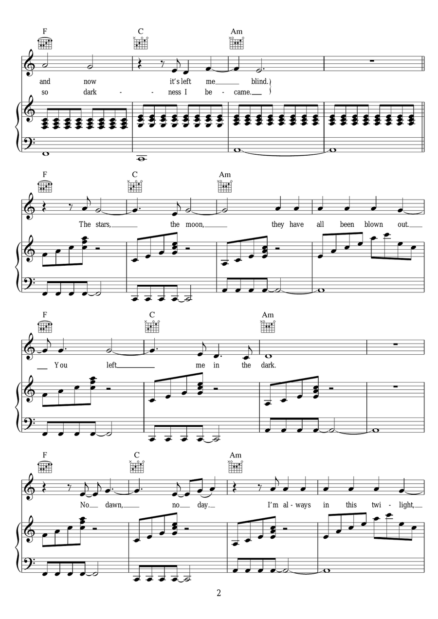 Cosmic Love Cosmic Love Acoustic Guitar scores gallery preview page 2