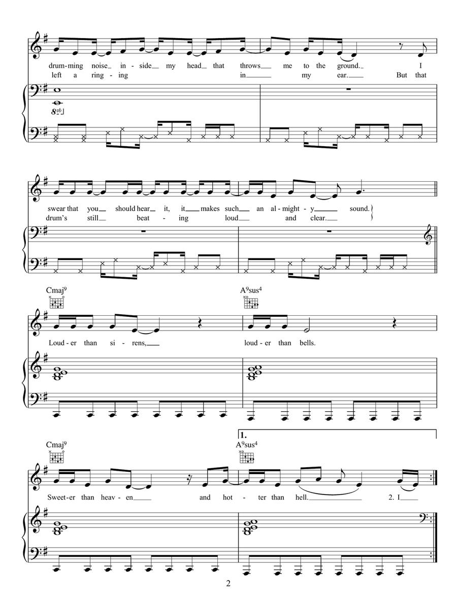 Drumming Song Drumming Song Acoustic Guitar scores gallery preview page 2