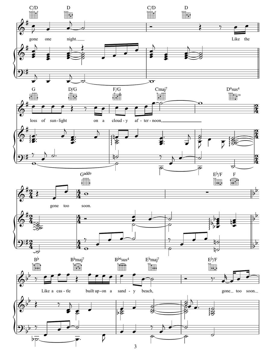 Gone Too Soon Gone Too Soon Acoustic Guitar scores gallery preview page 3