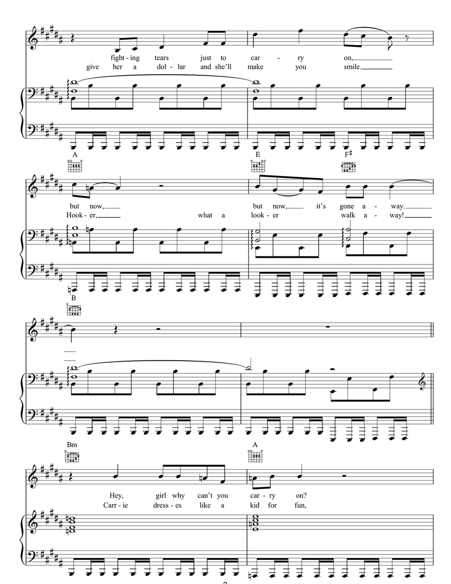 Love Today Love Today Piano, Vocal, Guitar scores gallery preview page 3