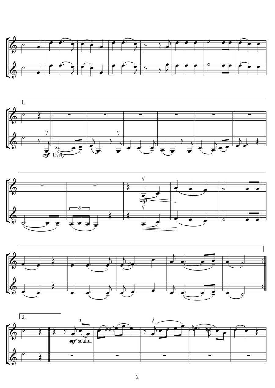 Mistletoe And Wine Mistletoe And Wine String Duet scores gallery preview page 2