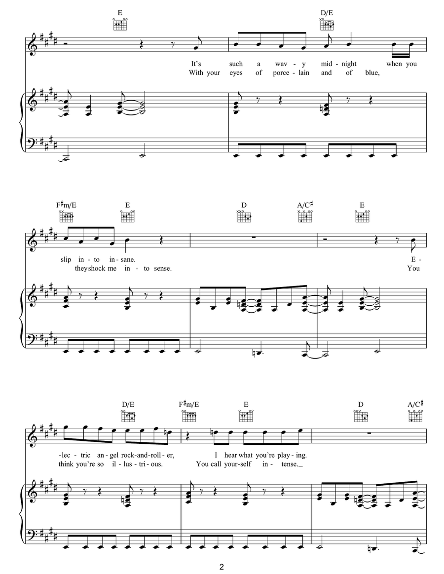 Bye Bye Love Bye Bye Love Piano, Vocal, Guitar scores gallery preview page 2