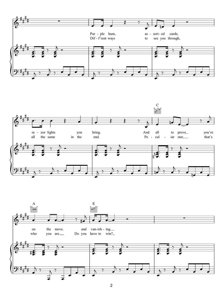 Candy-O Candy-O Piano, Vocal, Guitar scores gallery preview page 2