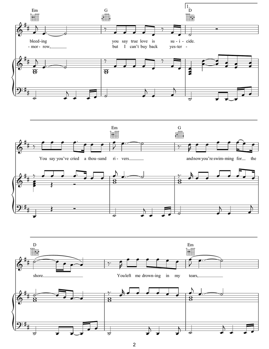 I'll Be There For You I'll Be There For You Piano, Vocal, Guitar scores gallery preview page 2