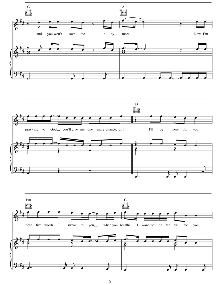 I'll Be There For You I'll Be There For You Piano, Vocal, Guitar scores gallery preview page 3