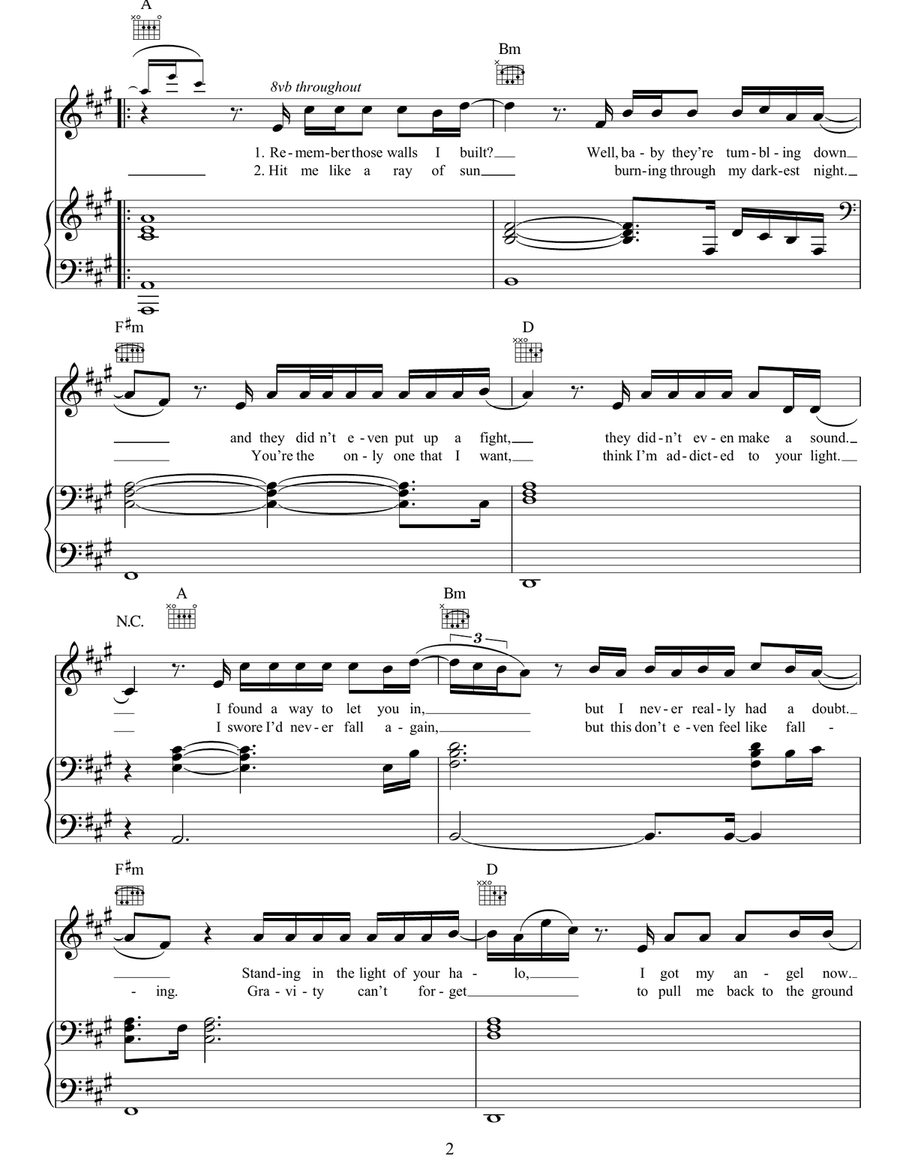 Halo Halo Acoustic Guitar scores gallery preview page 2