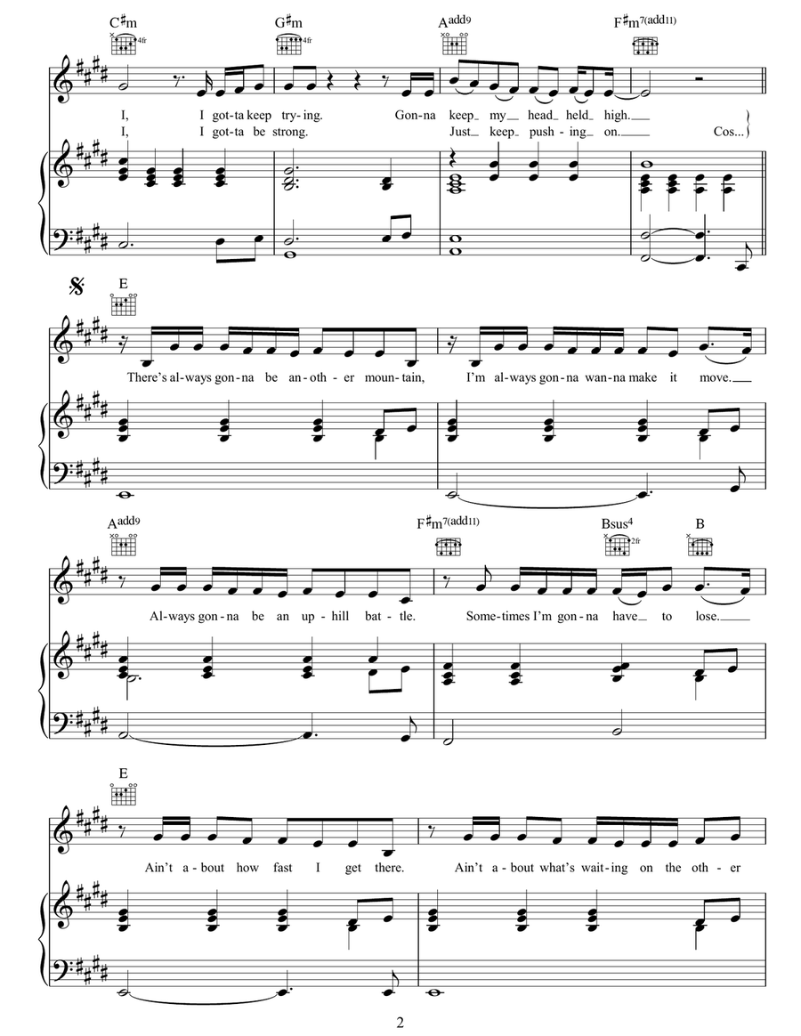 The Climb (from Hannah Montana: The Movie) Acoustic Guitar scores gallery preview page 2