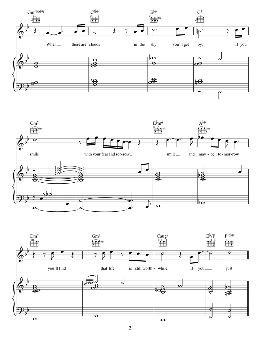 Smile Acoustic Guitar scores gallery preview page 2