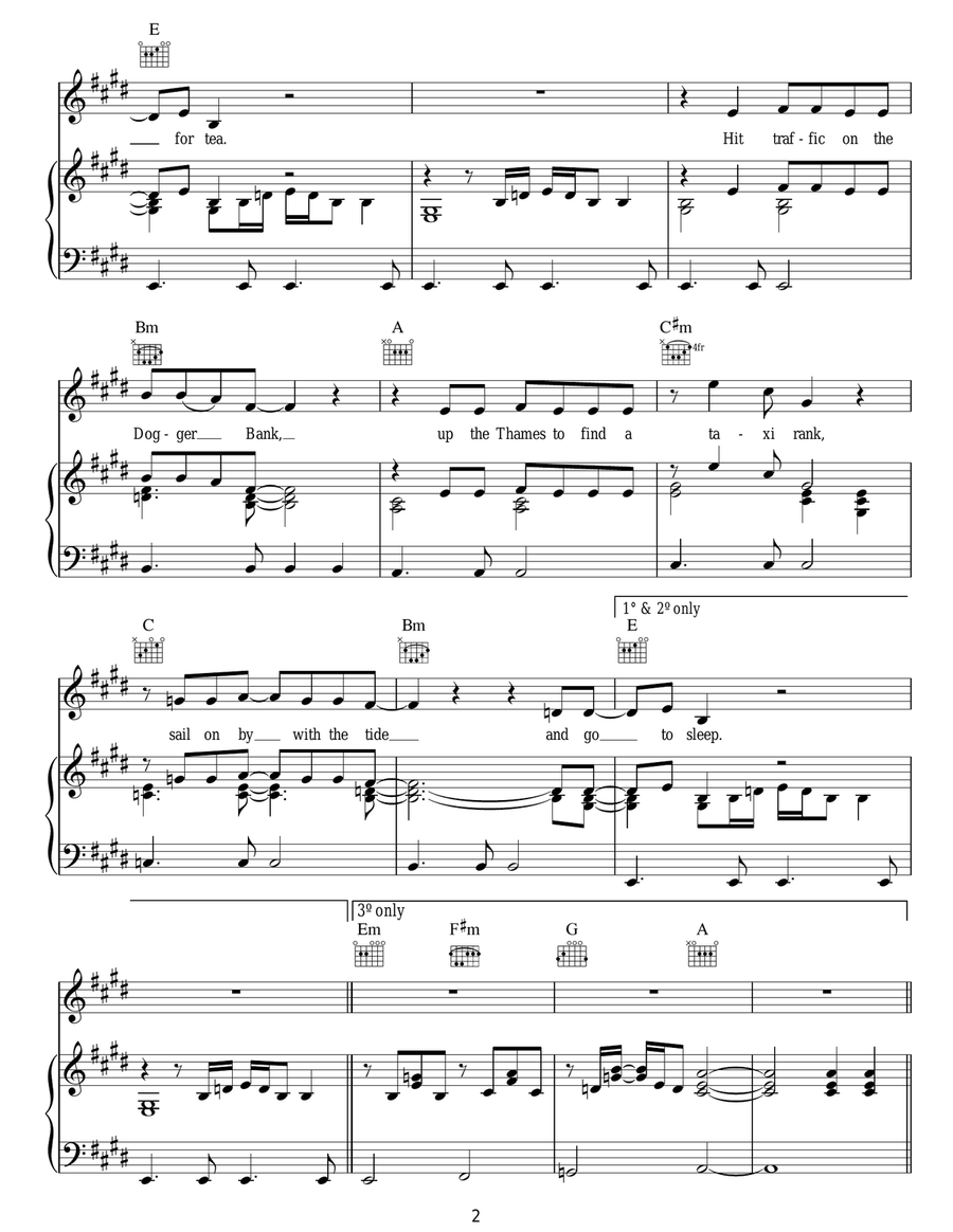 This Is A Low This Is A Low Piano, Vocal, Guitar scores gallery preview page 2