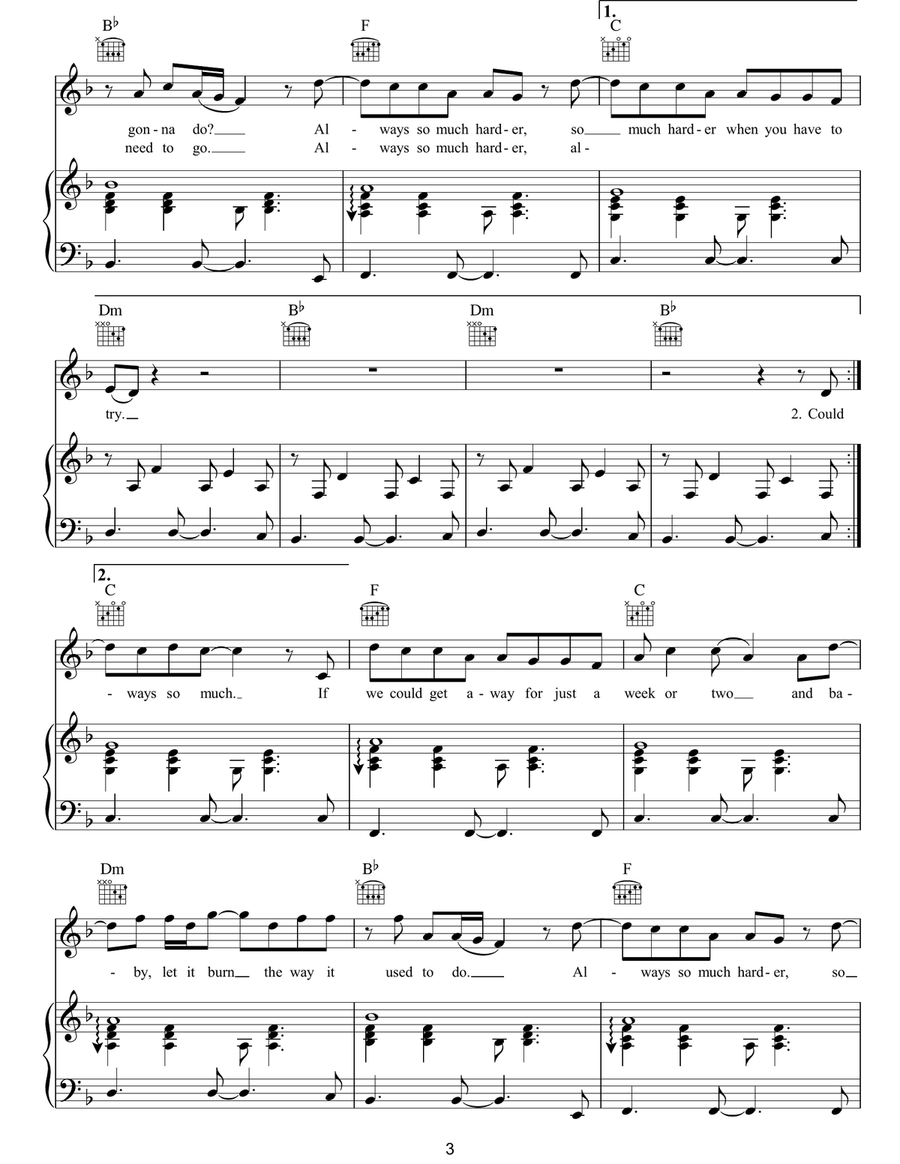 Harder Harder Acoustic Guitar scores gallery preview page 3