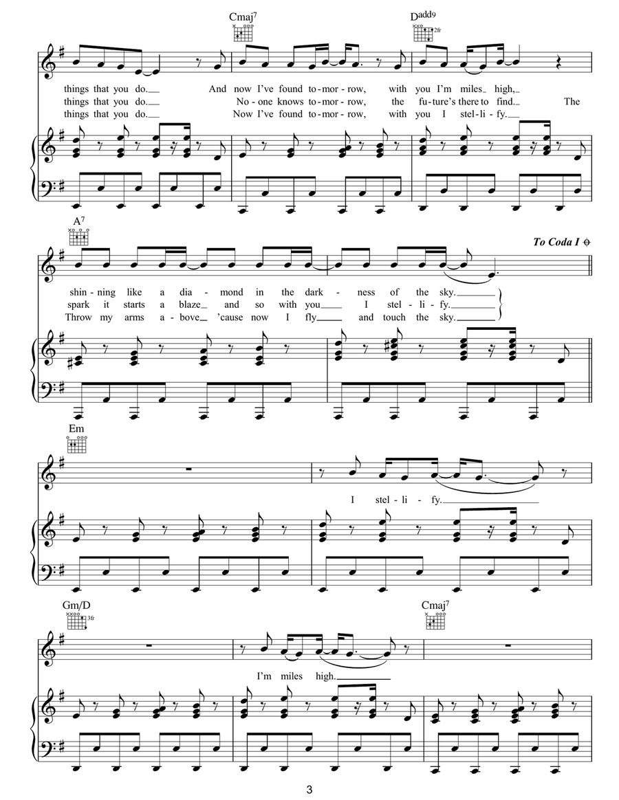 Stellify Stellify Piano, Vocal, Guitar scores gallery preview page 3
