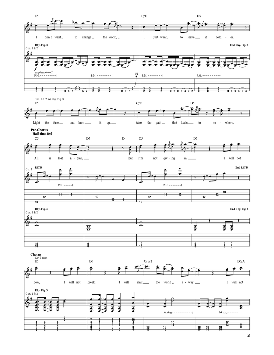 I Will Not Bow I Will Not Bow Acoustic Guitar scores gallery preview page 3