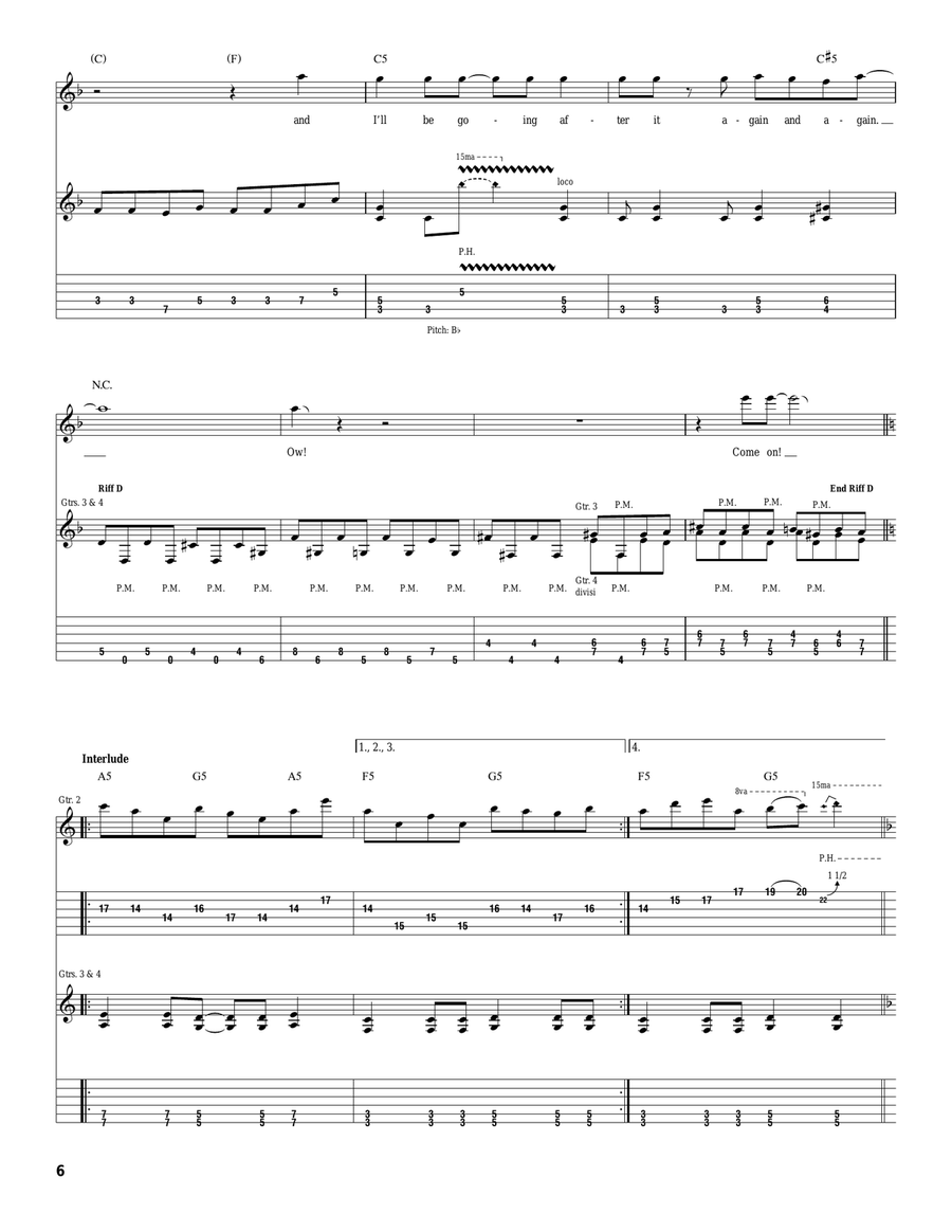 Trashed, Lost & Strungout Acoustic Guitar scores gallery preview page 6