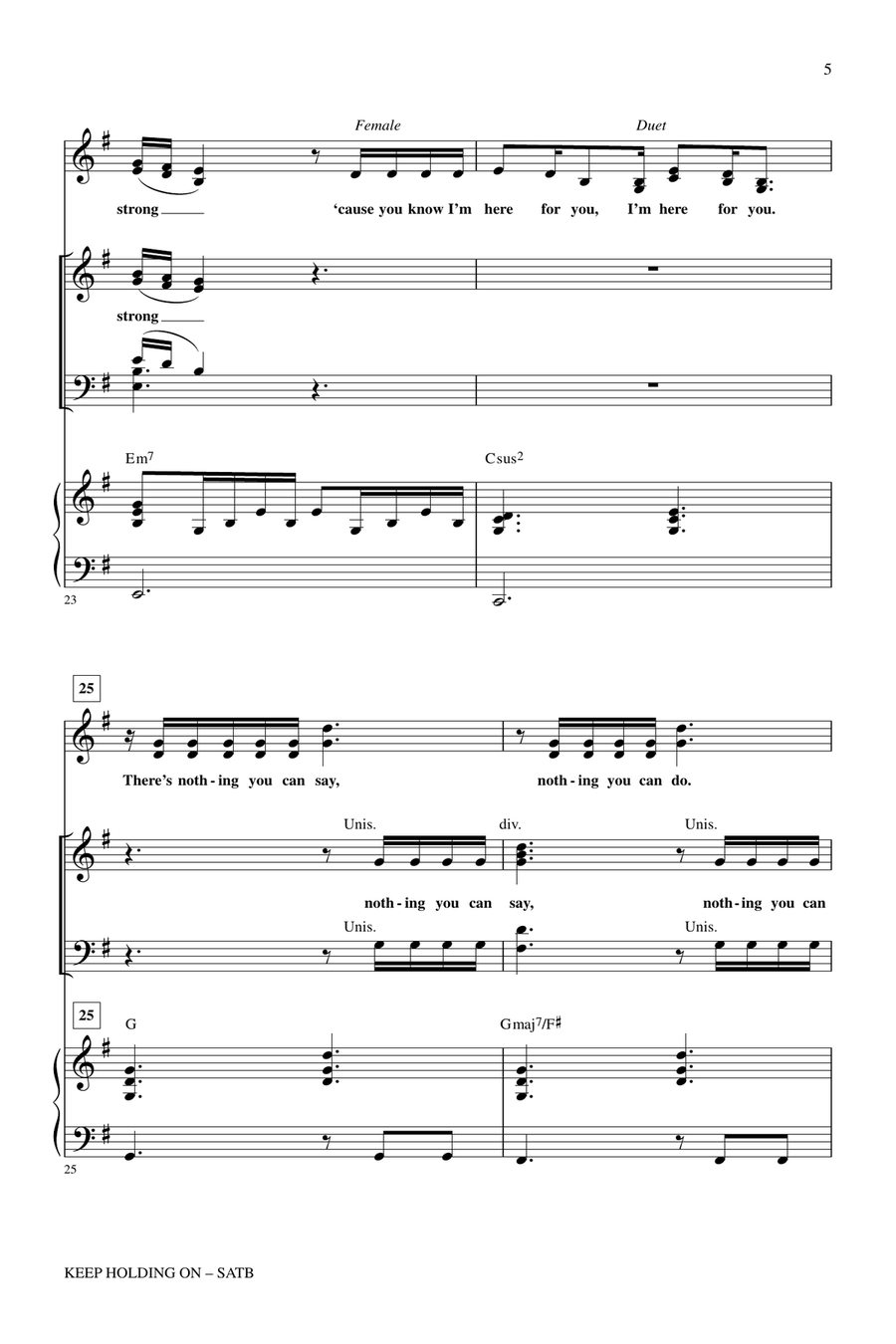 Keep Holding On Keep Holding On 4-Part scores gallery preview page 4