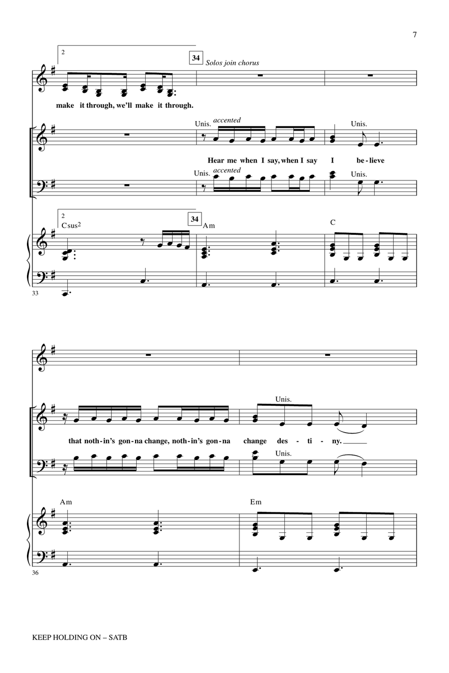 Keep Holding On Keep Holding On 4-Part scores gallery preview page 6