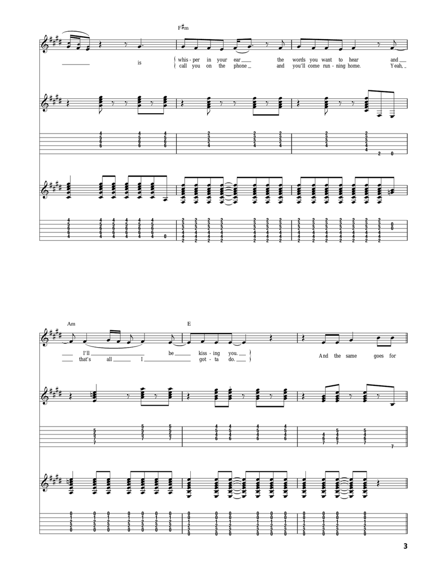 All I've Got To Do All I've Got To Do Acoustic Guitar scores gallery preview page 3