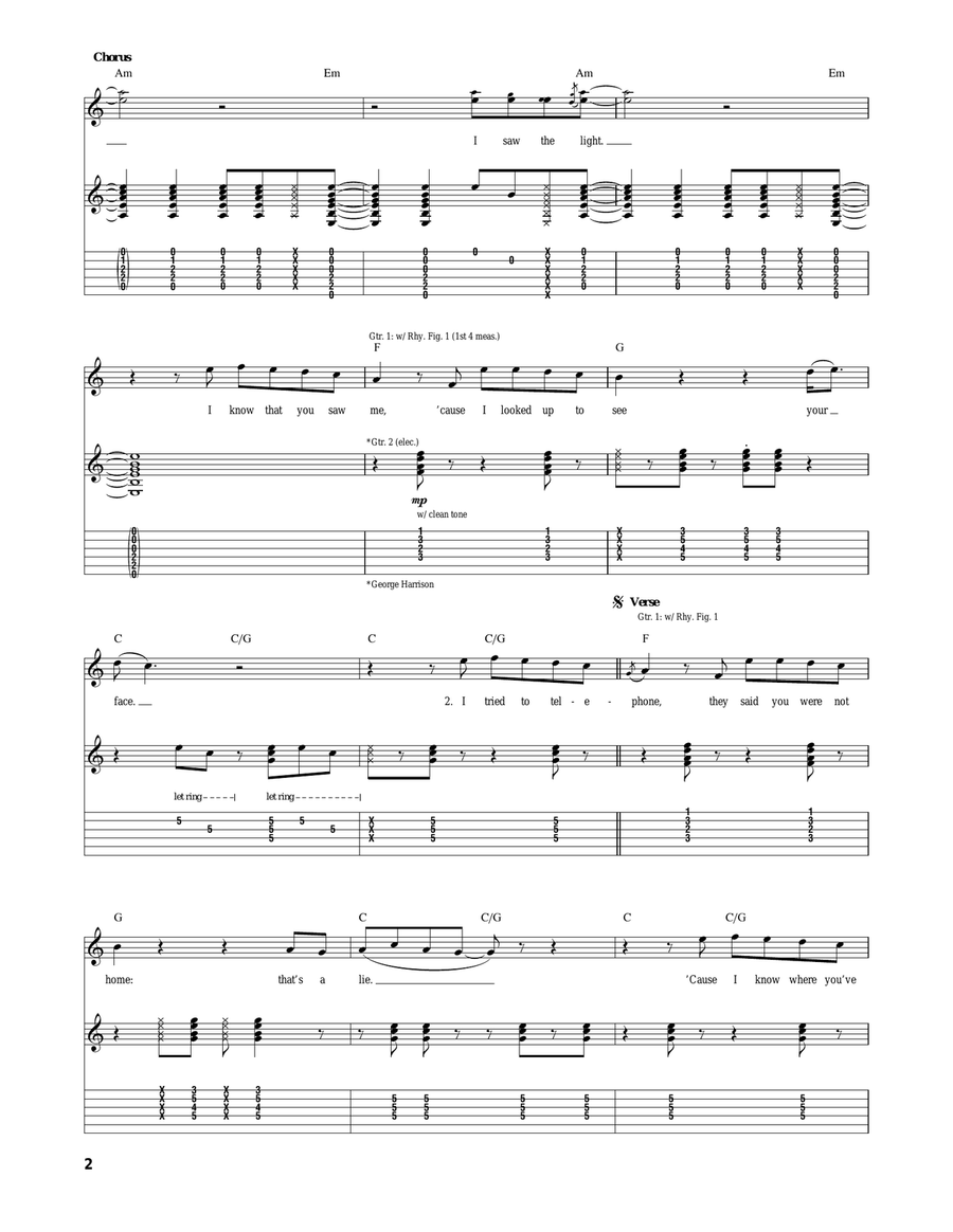 No Reply No Reply Acoustic Guitar scores gallery preview page 2