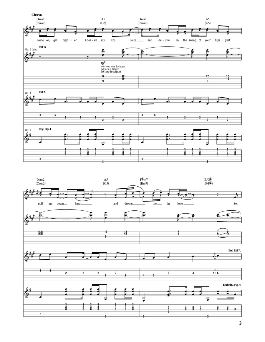 Come On Get Higher Come On Get Higher Acoustic Guitar scores gallery preview page 3