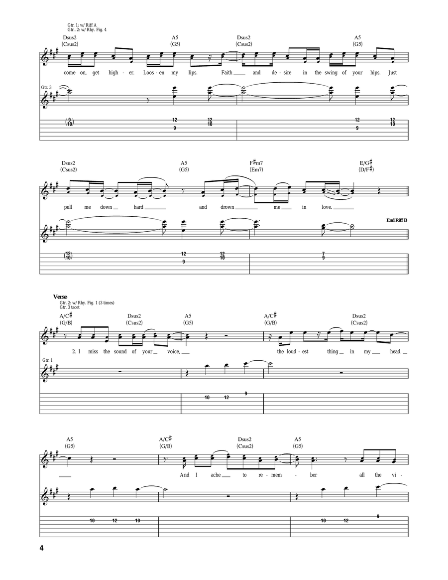 Come On Get Higher Come On Get Higher Acoustic Guitar scores gallery preview page 4