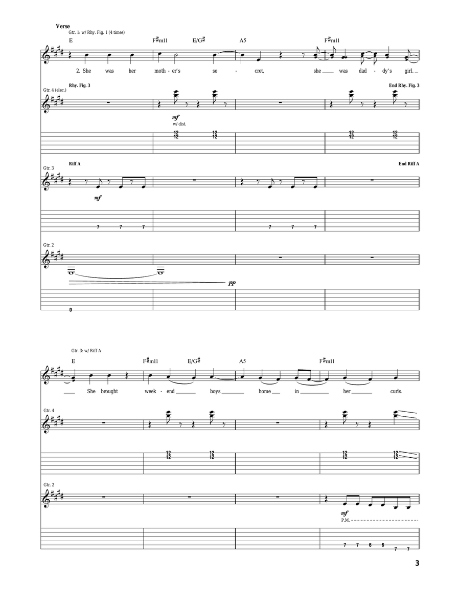 To The Beat Of Our Noisy Hearts Acoustic Guitar scores gallery preview page 3