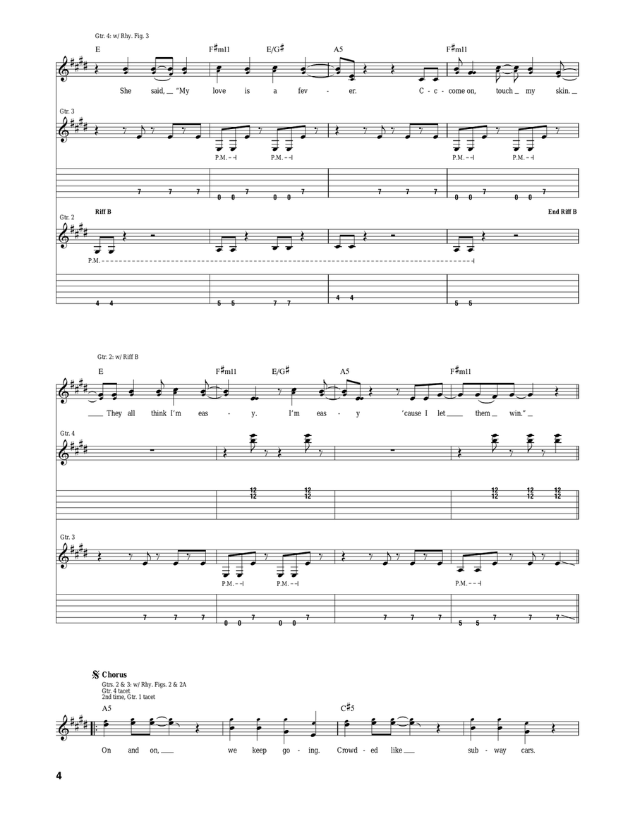 To The Beat Of Our Noisy Hearts Acoustic Guitar scores gallery preview page 4