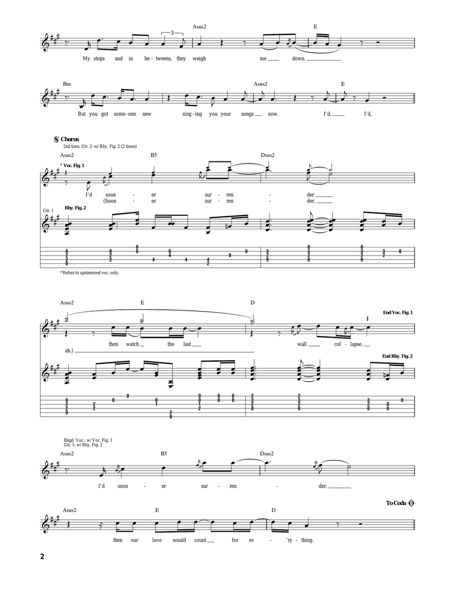 Sooner Surrender Sooner Surrender Acoustic Guitar scores gallery preview page 2
