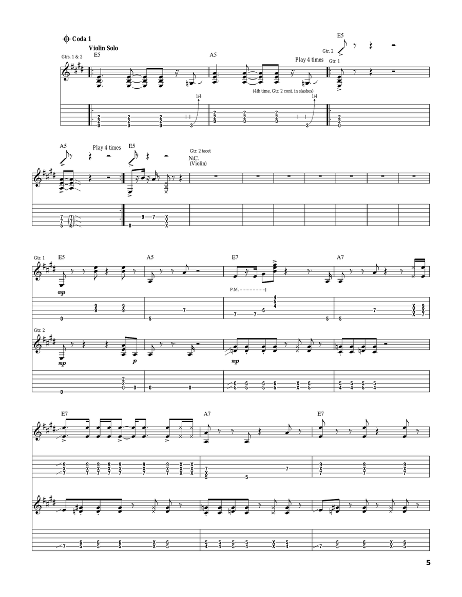 Jimi Thing Jimi Thing Acoustic Guitar scores gallery preview page 5