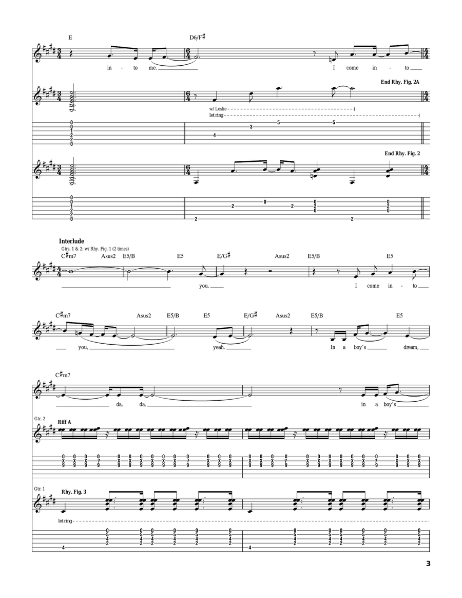 Crash Into Me Crash Into Me Acoustic Guitar scores gallery preview page 3