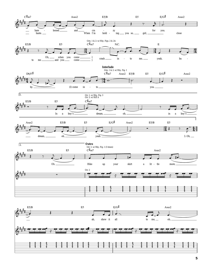 Crash Into Me Crash Into Me Acoustic Guitar scores gallery preview page 5