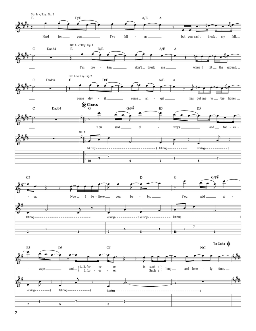 Some Devil Some Devil Acoustic Guitar scores gallery preview page 2