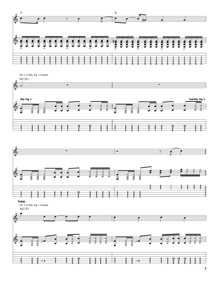 Halloween Halloween Acoustic Guitar scores gallery preview page 3