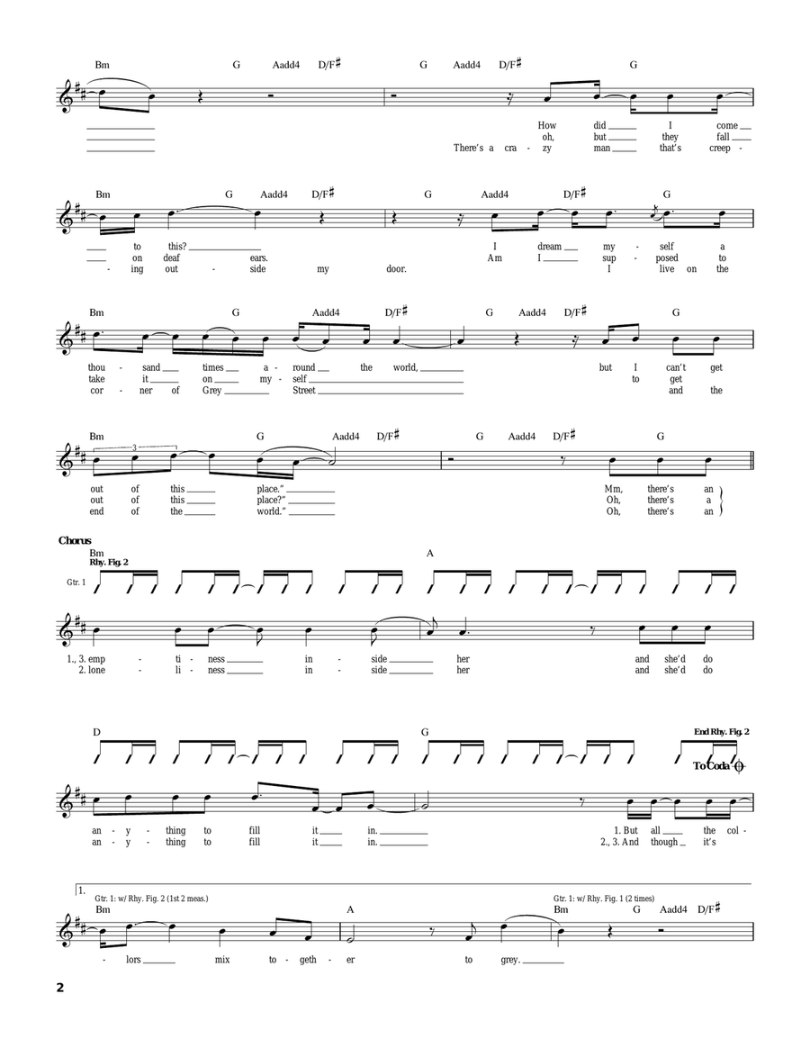 Grey Street Grey Street Acoustic Guitar scores gallery preview page 2