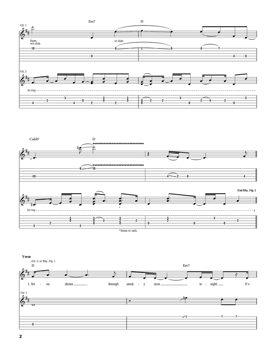 Grace Is Gone Grace Is Gone Acoustic Guitar scores gallery preview page 2