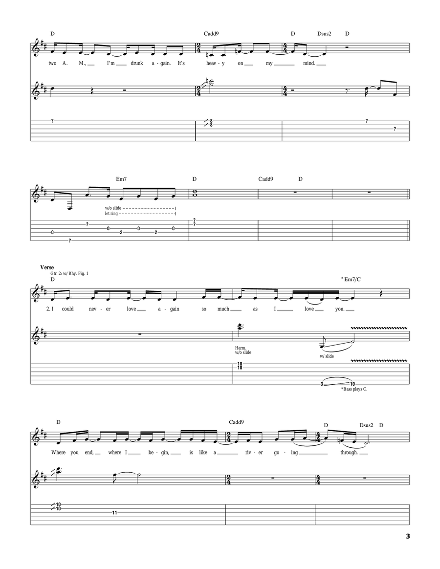 Grace Is Gone Grace Is Gone Acoustic Guitar scores gallery preview page 3